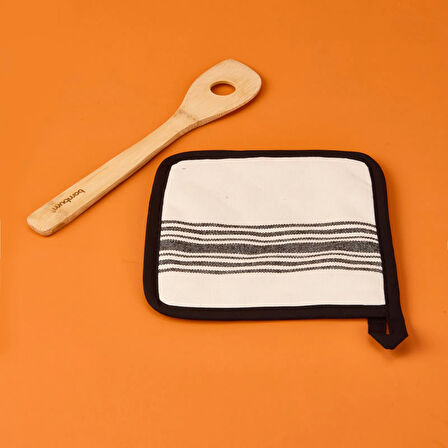 Soft Çizgili Mutfak Tutacağı - Asorti - 20x20 cm