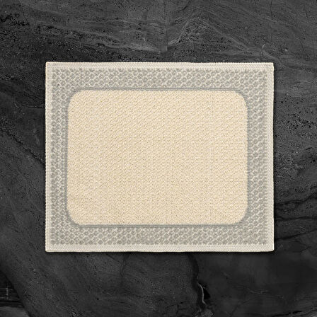 Soft Bordürlü 2'li Banyo Paspası - Bej - 60x100 cm + 50x60 cm