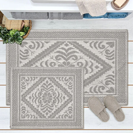 Soft Chios 2'li Bukle Paspas - Gri