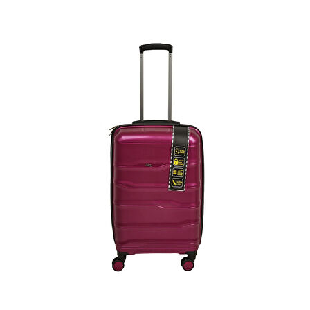 PP Orta Boy Valiz - Mürdüm - 68x37x27 cm
