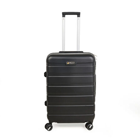 Titan Orta Boy ABS Valiz - Siyah - 66x45x26 cm