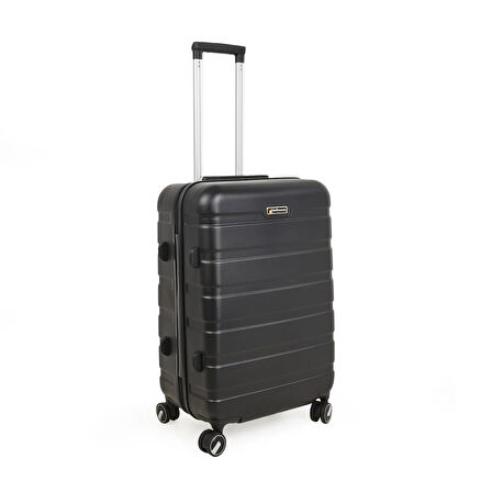 Titan Orta Boy ABS Valiz - Siyah - 66x45x26 cm