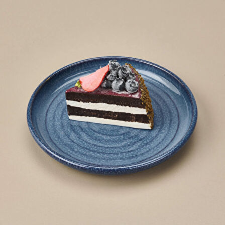 Zest Düz Tabak - Mavi - 21 cm