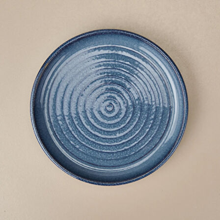 Zest Düz Tabak - Mavi - 21 cm