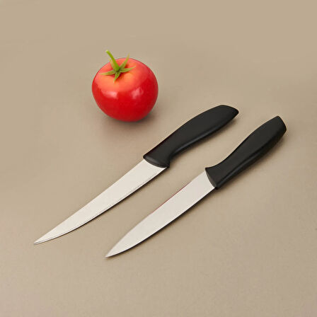 Kitchen Vakumlu 2'li Çok Amaçlı Bıçak Seti - Siyah