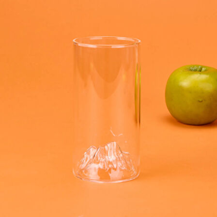 Star Dağlı Borosilikat Cam Bardak - Şeffaf - 300 ml