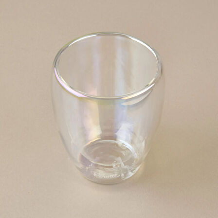 Colors Çift Cidarlı Bardak - Şeffaf - 350 ml