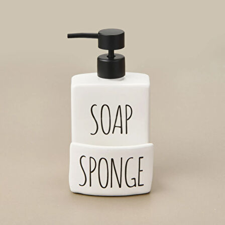 Soap Sıvı Sabunluk - Beyaz / Siyah