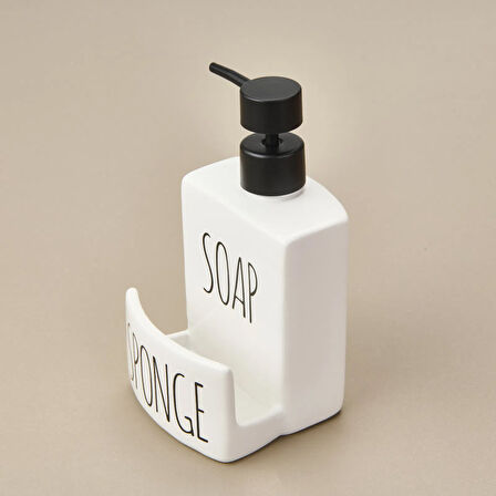 Soap Sıvı Sabunluk - Beyaz / Siyah