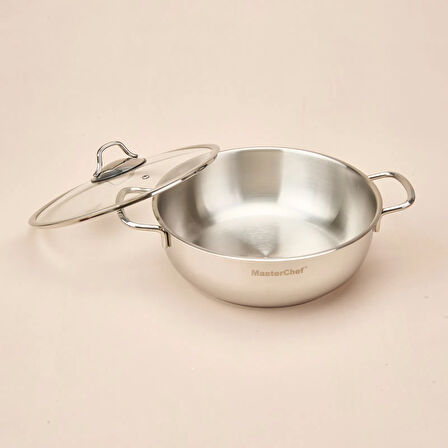 Paslanmaz Çelik Karnıyarık Tenceresi - Gri - 26 cm