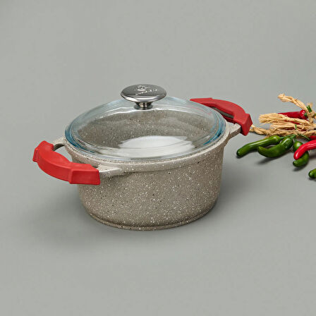 Döküm Tencere - Siyah - 20 cm