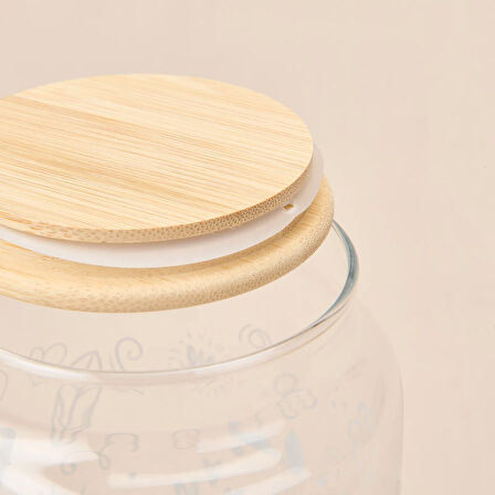 Siena Jar 3'lü Kavanoz Seti - Açık Kahverengi / Şeffaf