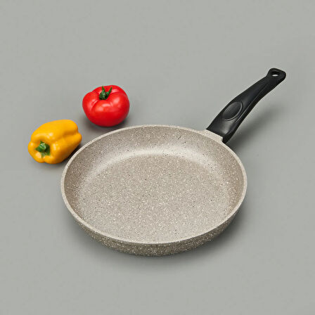 Döküm Tava - Bej / Siyah - 26 cm