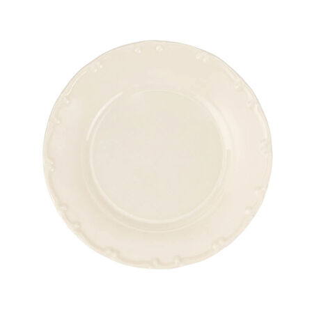 Porselen Liana Pasta Tabağı - Krem - 19 cm