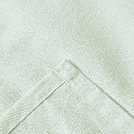 Soft Basic Çift Kişilik Düz Kenar Çarşaf - Yeşil - 240x260 cm