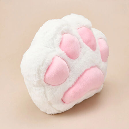 Soft Pati Figürlü Yastık - Beyaz - 40x30 cm