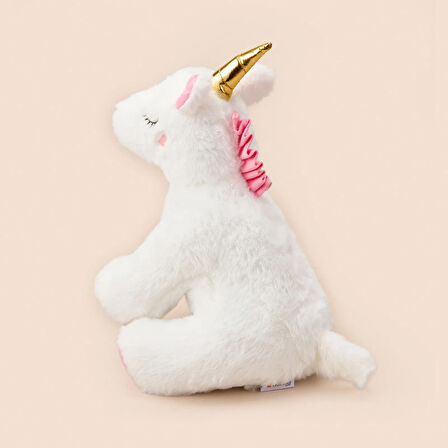 Soft Unicorn Figürlü Yastık - Beyaz - 25x32 cm
