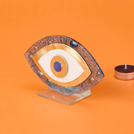 Deco Mai Cam Dekor - Mavi - 15 cm