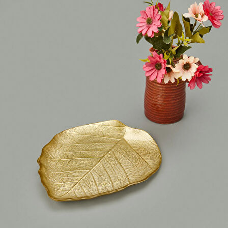 Deco Maja Dekoratif Tabak - Gold - 28 cm