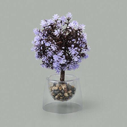 Dekor Yapay Top Ağaç - Asorti - 20x15 cm