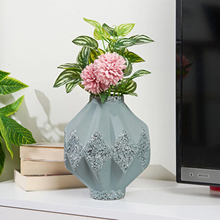 Deco Anitta Vazo - Gri - 24 cm