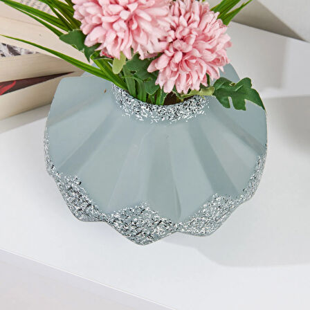 Deco Anitta Vazo - Gri - 15 cm