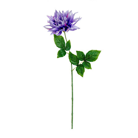 Dekoratif Dahlia Mor Yapay Çiçek - 64 cm
