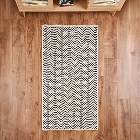 Soft Pirn Halı - Siyah - 80x150 cm