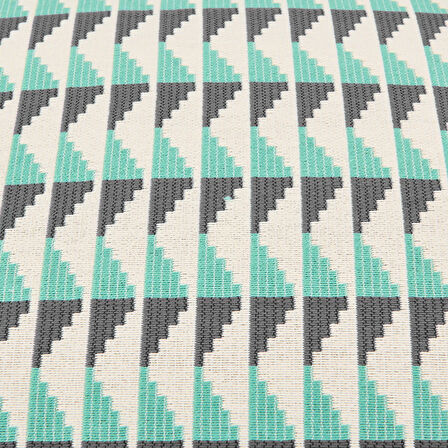 Soft Lalbahar Kırlent - Ekru / Mavi - 40x60 cm