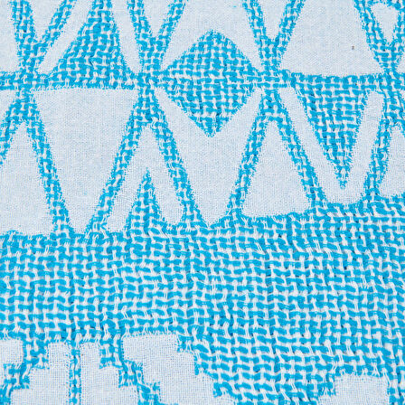 Soft Balık Desenli Peştemal - Mavi - 90x160 cm