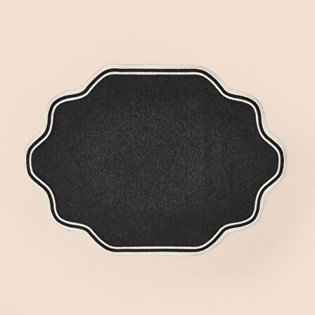 Soft Elegant Amerikan Servis - Siyah - 30x50 cm