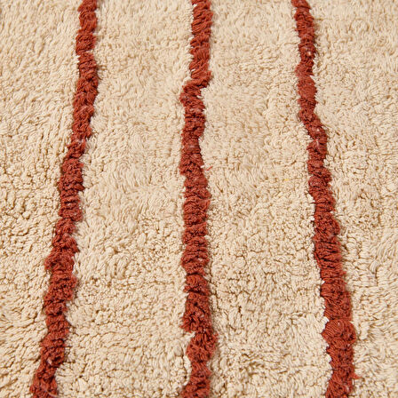 Soft Line Tufting Banyo Paspası - Ekru - 60x90 cm