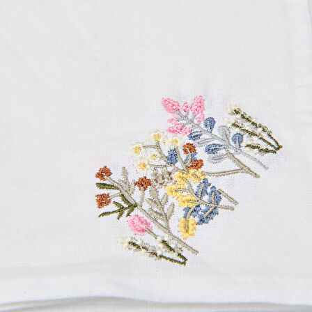 Soft Fancy Granny Masa Örtüsü - Beyaz - 140x200 cm