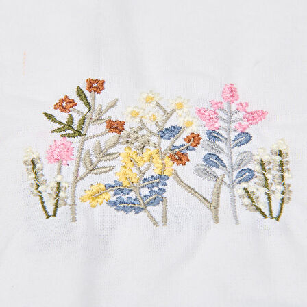 Soft Fancy Granny Runner - Beyaz - 50x140 cm