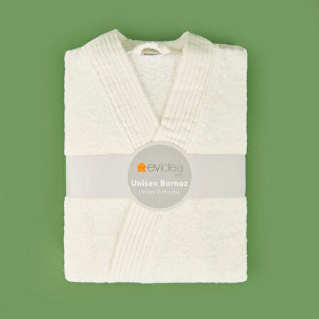 Soft Premium Unisex Bornoz - Beyaz - S / M