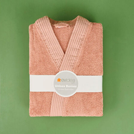 Soft Premium Unisex Bornoz - Gülkurusu - L / XL