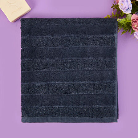 Soft Kadife Ayak Havlusu - Antrasit - 50x70 cm