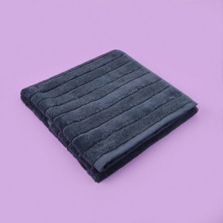 Soft Kadife Ayak Havlusu - Antrasit - 50x70 cm