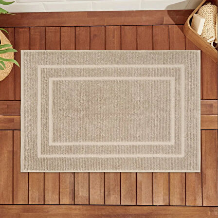 Soft Premium Ayak Havlusu - Bej - 50x70 cm