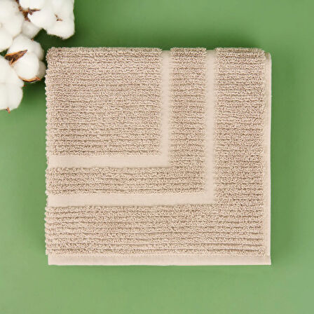 Soft Premium Ayak Havlusu - Bej - 50x70 cm