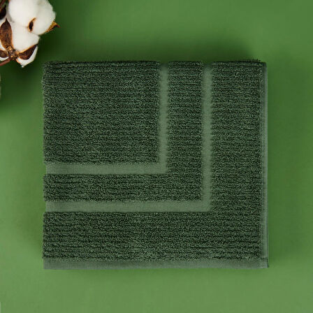 Soft Premium Ayak Havlusu - Haki - 50x70 cm