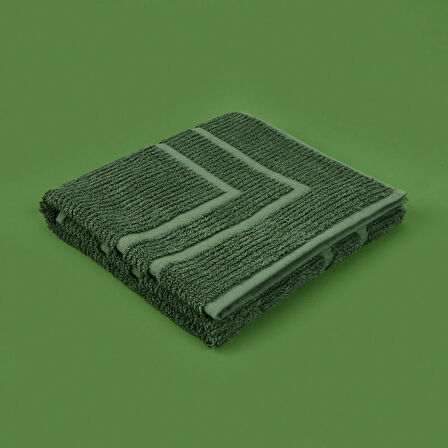 Soft Premium Ayak Havlusu - Haki - 50x70 cm