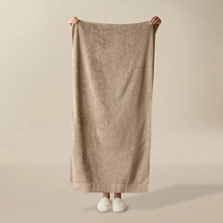 Soft Premium Banyo Havlusu - Bej - 70x140 cm