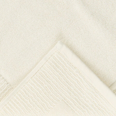 Soft Bordürlü Premium Ayak Havlusu - Ekru - 50x70 cm