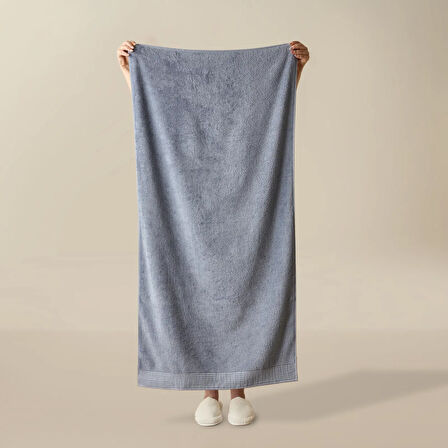 Soft Premium Banyo Havlusu - Mavi - 70x140 cm