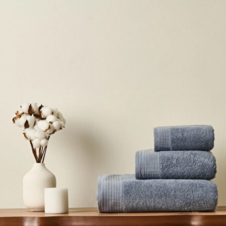 Soft Premium Banyo Havlusu - Mavi - 70x140 cm