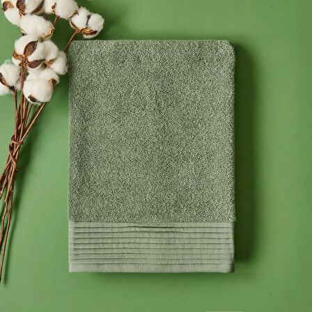 Soft Premium Yüz Havlusu - Haki - 50x90 cm