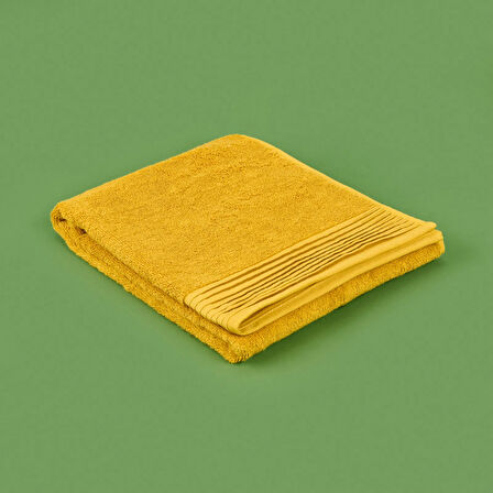 Soft Premium Yüz Havlusu - Hardal - 50x90 cm