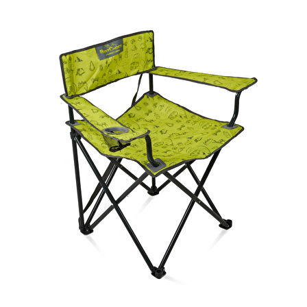 XL Kamp Sandalyesi - Yeşil - 55x55x85 cm