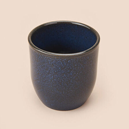 PROFESSIONAL Ankara Reaktif Seramik Saksı - Mavi - 13,5x12,5 cm